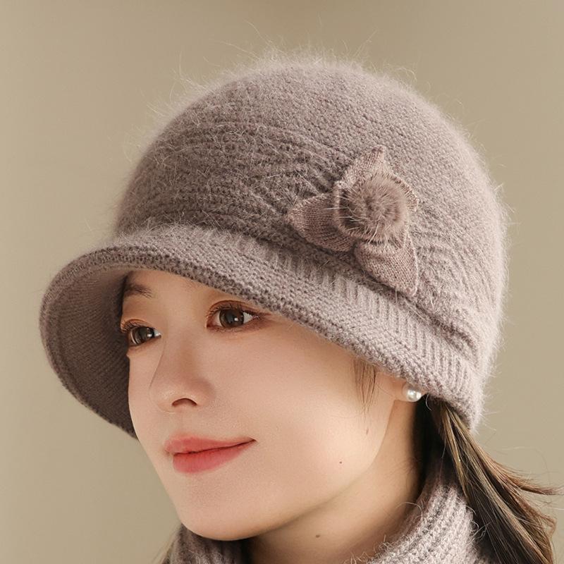 

The Elderly Winter Hat Female Mother Hat Fleece Warm Wool Hat only hat