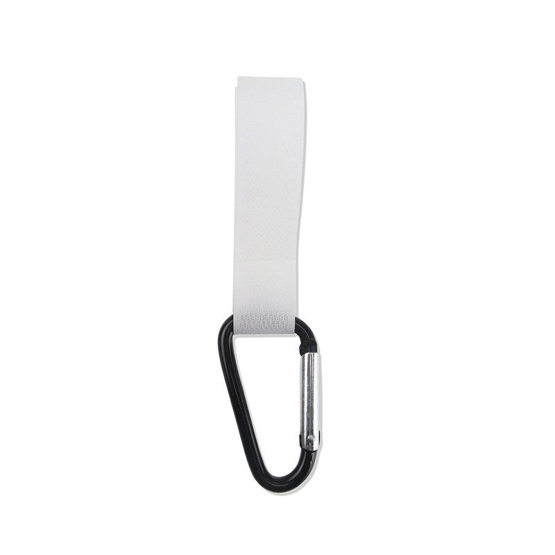 Metal Carabiner Stroller Hook with Nylon Velcro for Mummy Bags