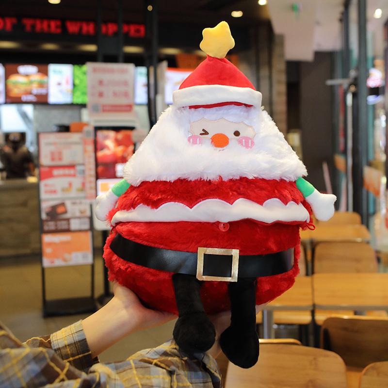 55cm Funny Christmas Series Plush Toy Santa Claus Christmas Tree Gingerbread Man Santa Hat Christmas Gift for Boys and Girls