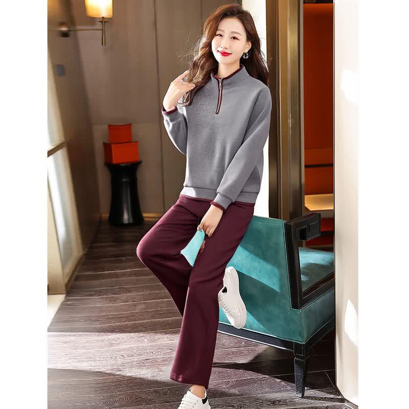 Women's Casual Stand-Collar Tracksuit