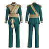 Magic Witch Cos Suit Prince Fiero Green Court Suit Vintage Character Stage Performance