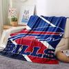 Buffalo Bills Bedruckte Flanelldecke, weicher Überwurf für Schlafzimmer Sofa, waschbar, Fanartikel, tolles Geschenk.