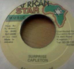 

7inch Record CAPLETON Surprise NONE African Star Mu 1991 Jamaica Reggae Ska Dub Used