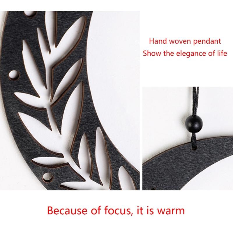 Bohemia  Moon Pendant Handicraft Charm Art Crafts Decor Supplies for Indoor Outdoor Garden Yard Decor Gift
