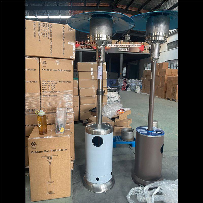 Stainless Steel Umbrella-Shaped Outdoor Gas Heater (LPG/Natural Gas/Coal Gas), Energy-Saving Design for Home Use