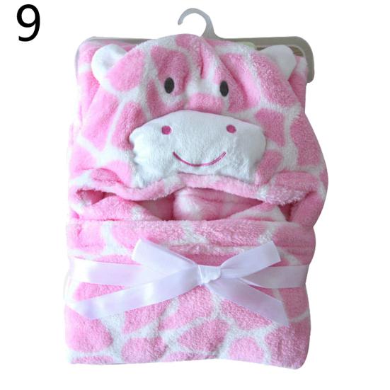 

Зимнее теплое фланелевое одеяло для малышей, банное полотенце, ветрозащитный плащ с капюшоном, пальто