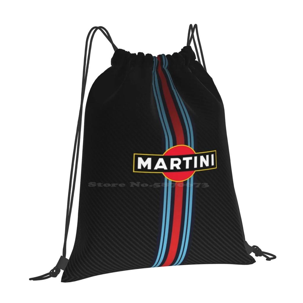 Racing Stripes New Arrivals Unisex Bags Student Bag Backpack Vermouth Racing Cocktail