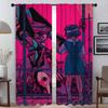 E-EvangelionS Curtains for Living Room Curtain for Room 2 Panel Shades Home Interior Curtains Partition Halloween Decoration