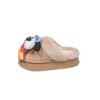 Ka Ai Cartoon Puppy Fluffy Slippers Women's Outer Wear 2025 Autumn and Winter New Thick-soled Fashion Lazy Head Cotton Slippers