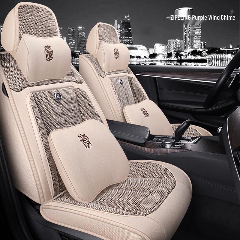 

Чехол на сиденье Honda XRV из льна: Универсальная посадка для моделей 2022 года 19/17/15, Все сезоны. Black - Standard