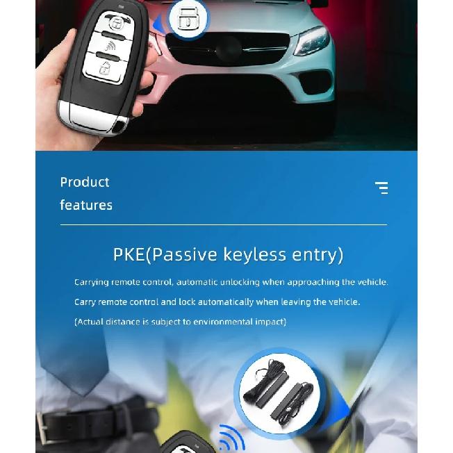 For Toyota Car Alarm Start Stop System Remote Start Engine Ignition Kit Keyless Entry Accessories Yaris Corolla Rav4 Hilux Auris