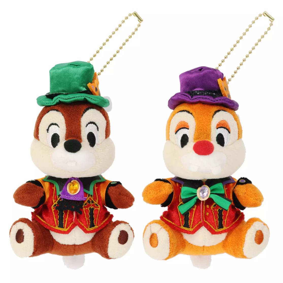 

Disney Chip and Dale Plush Badge 2 Set Disney Halloween Japan NEW Disney Store