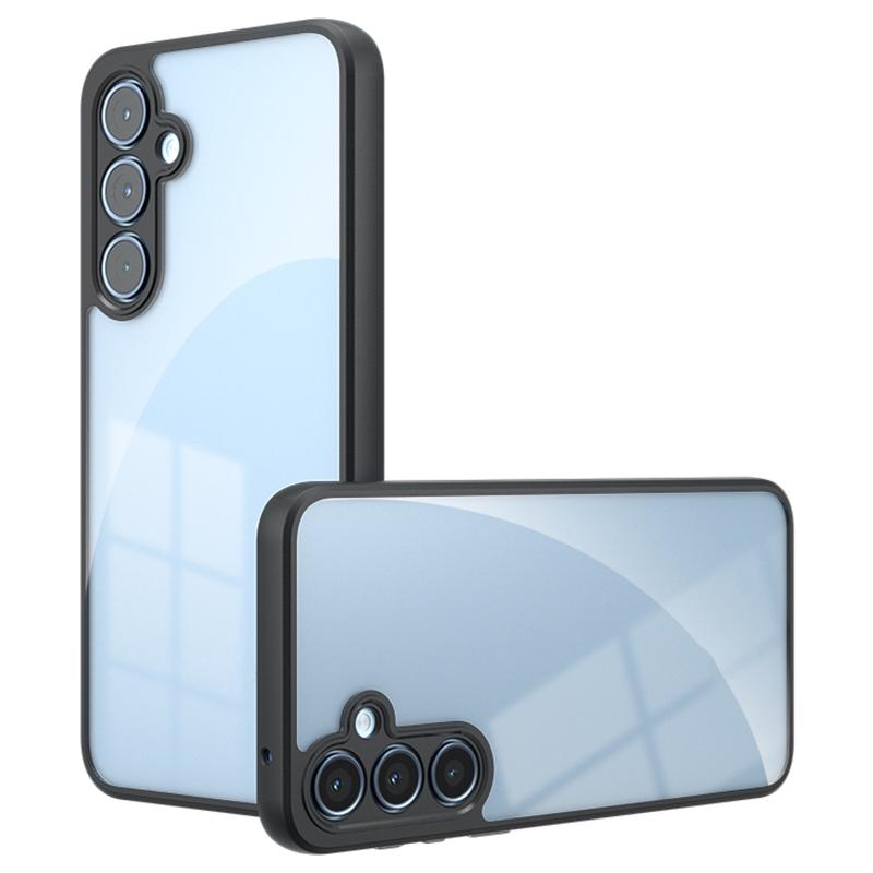 

For Samsung Galaxy A55 5G Case Transparent Phone Cover TPU+PC 2-in-1 A