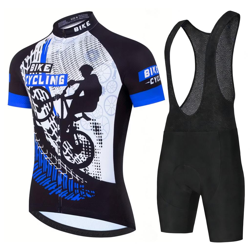 Men's Cycling Clothing Man Mens Cycling Clothes for Men Mtb Short Sets Summer Team Set Bib Shorts Bicycle Pants Bike Jerseys