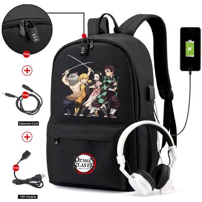 Anime-Rucksack für Jungen und Mädchen, Rucksack für den Schulanfang, für Studenten, lässig, bedruckt, Laptop, Mochilas, Anti-Diebstahl, Schultern, Paket, Umhängetaschen