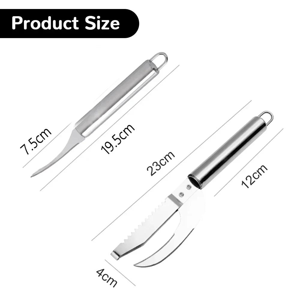 Fish Killing Tools Stainless Steel Fish Maw Knife Kitchen Home, Shrimp Line To Remove Dirt To Remove Fish Scales Scrape Fish