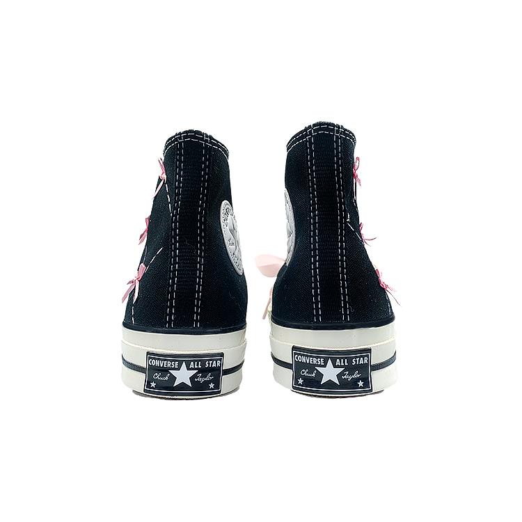 Converse 1970s High top Canvas Shoes Unisex Black Pink 162050C(Team116-)