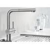 Mischbatterie Blanco Linus-S Stahl Lewa (514017)