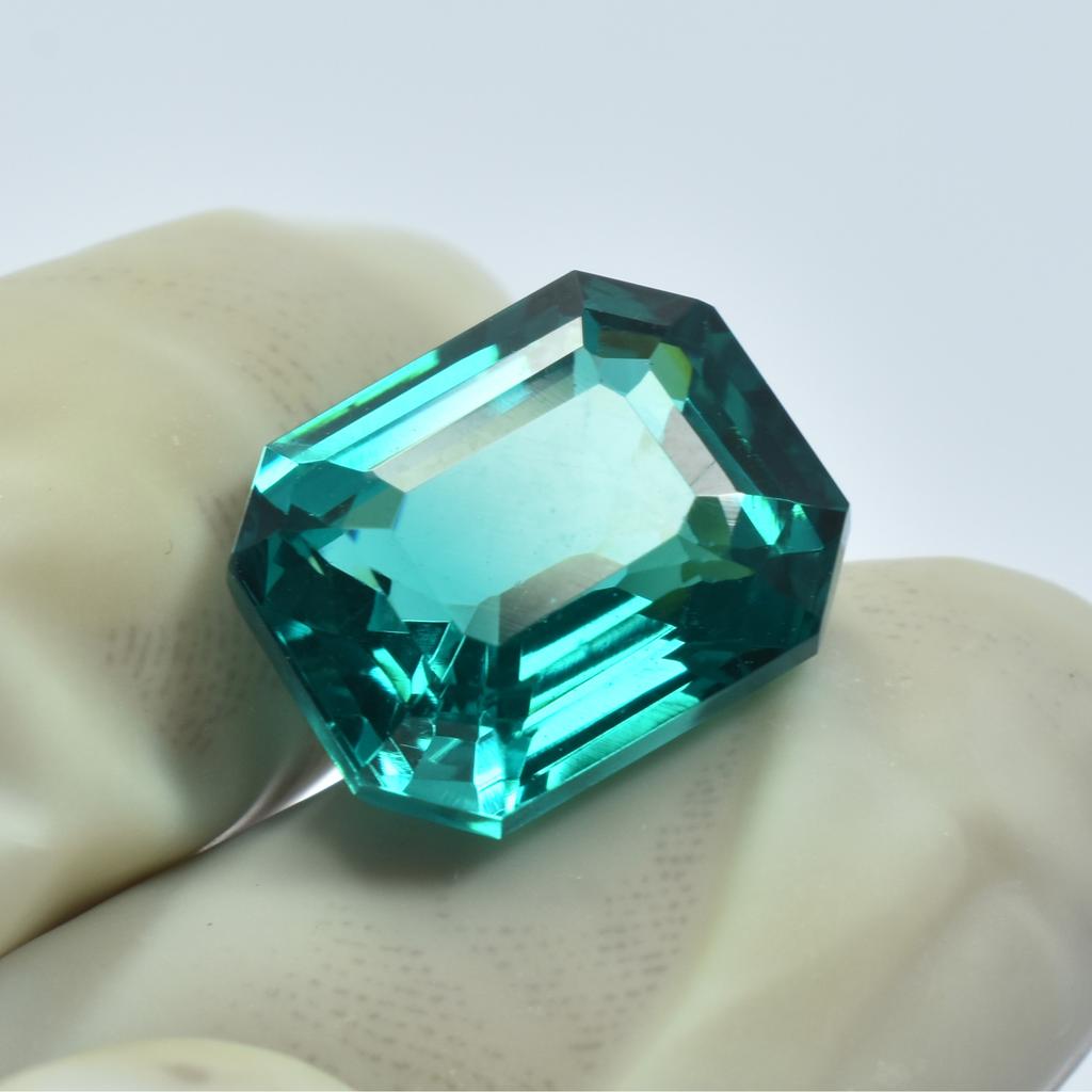 Emerald Cut 10.15 Ct NATURAL Green Tourmaline CERTIFIED Excellent Loose Gemstone SU-1101