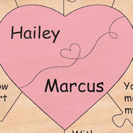 Powody, dla których Cię kocham Spersonalizowane Puzzle w kształcie serca Indywidualne prezenty walentynkowe Drewniana tabliczka w kształcie serca z romantycznymi wiadomościami dla niej lub dla niego