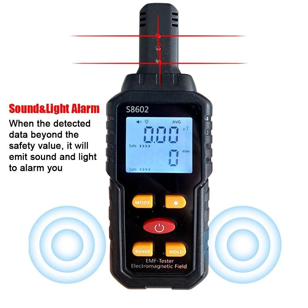 3-in-1 Electromagnetic Radiation Tester High Precision EMF Meter Radia Frequency Meter  Household