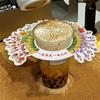 60 Pcs Anti-Drip Paper Tray For Ice Cream Cone Flower Shape Paper Drip Proof Ice Cream Holder Card