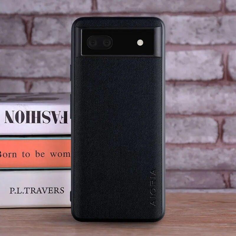 

Чехол для Google Pixel 6A, чехол, роскошный текстильный кожаный чехол, мягкий ТПУ, жесткий чехол для телефона, чехол для Google Pixel 6a Pixel 6A