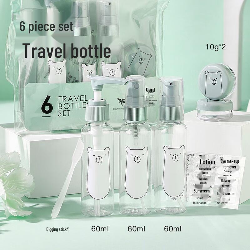 Přenosná sada lahviček na doplňování na cesty