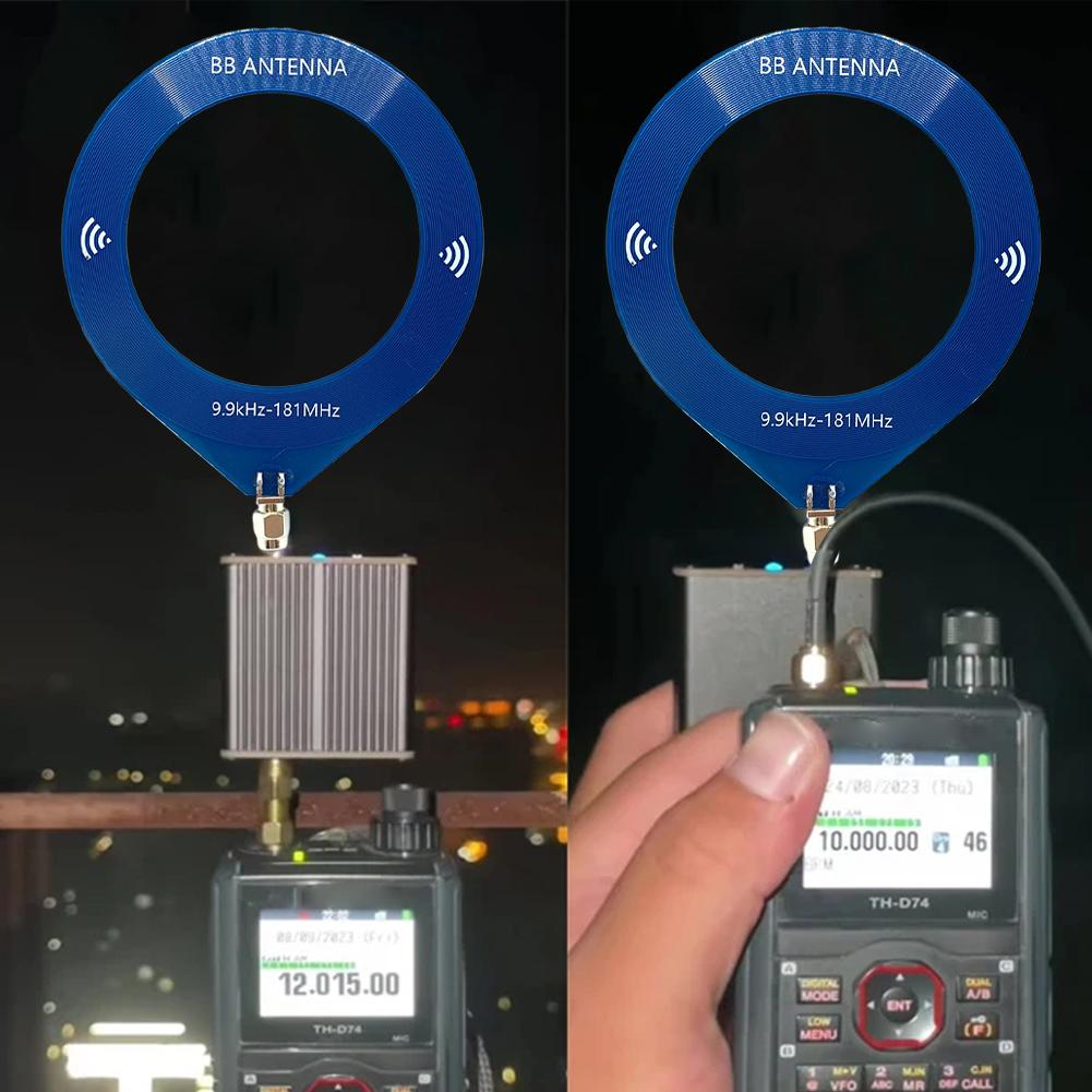 Small Ring BB Antenna 9.9khz-181mhz SMA Interface Mini Loop Antenna Portable Antenna for Malachite SDR Receiver TEF6686 Receiver