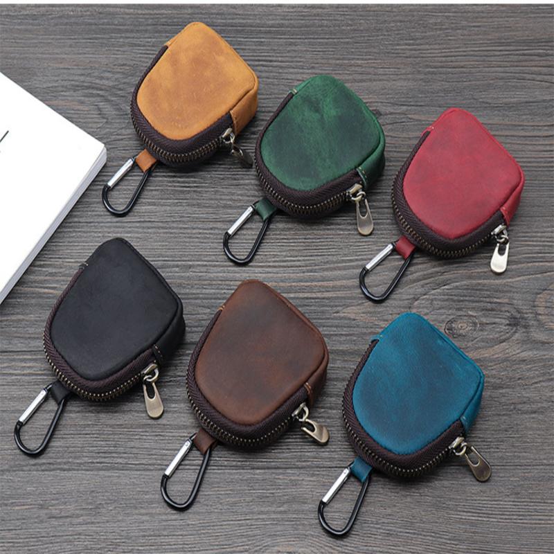 Portamonete in Ecopelle Borsa Piccola Retro con Zip per Monete Auricolari Accessori Ciondolo