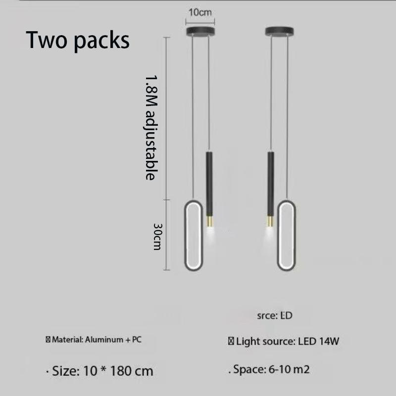 Nordic Lustre Minimalist LED Chandelier Pendant Lights Living Bedroom Bedside Long Line Lights suspensions luminaire Home lamps