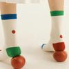 PINZLE [PINZLE X IHM] Family Socks - Tomato (Ivory)