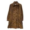 ISSEY MIYAKE IM33FA510 Bronze Metallic Color Zipper Design Trench Coat Coat 3 bronzeUsed