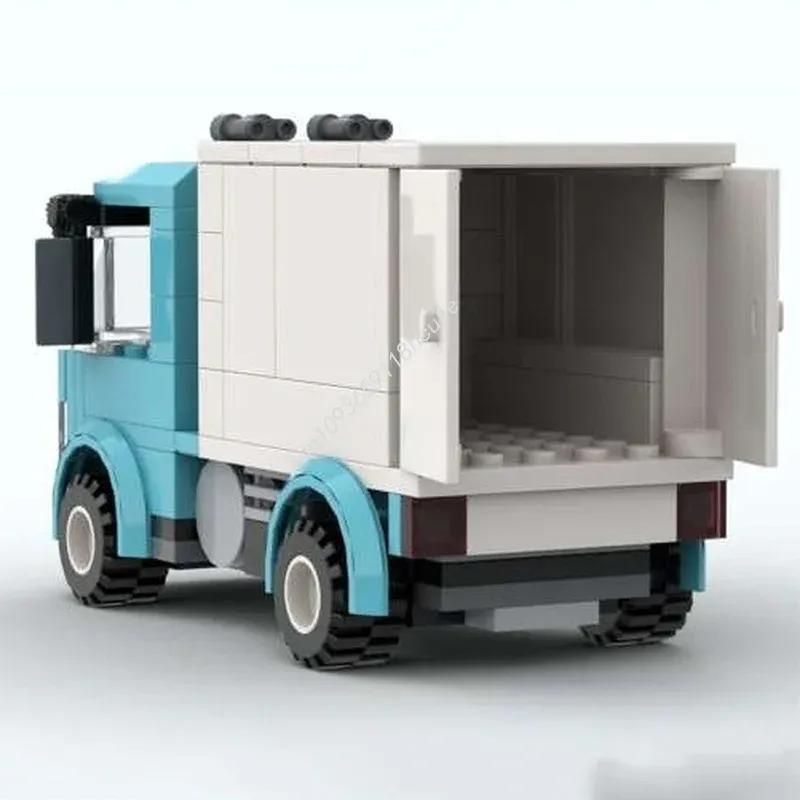 109pcs MOC Box Truck Cityed Model Building Blocks Architecture Toys Assemble DIY Christmas Gift Education Brick Birthday