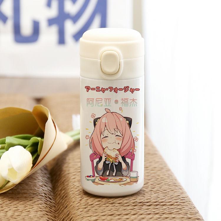 SPY×FAMILY Co-named Thermal Cup Japanese Animation Around Male and Female Students Jump Cover Water Cup Two-dimensional Gift