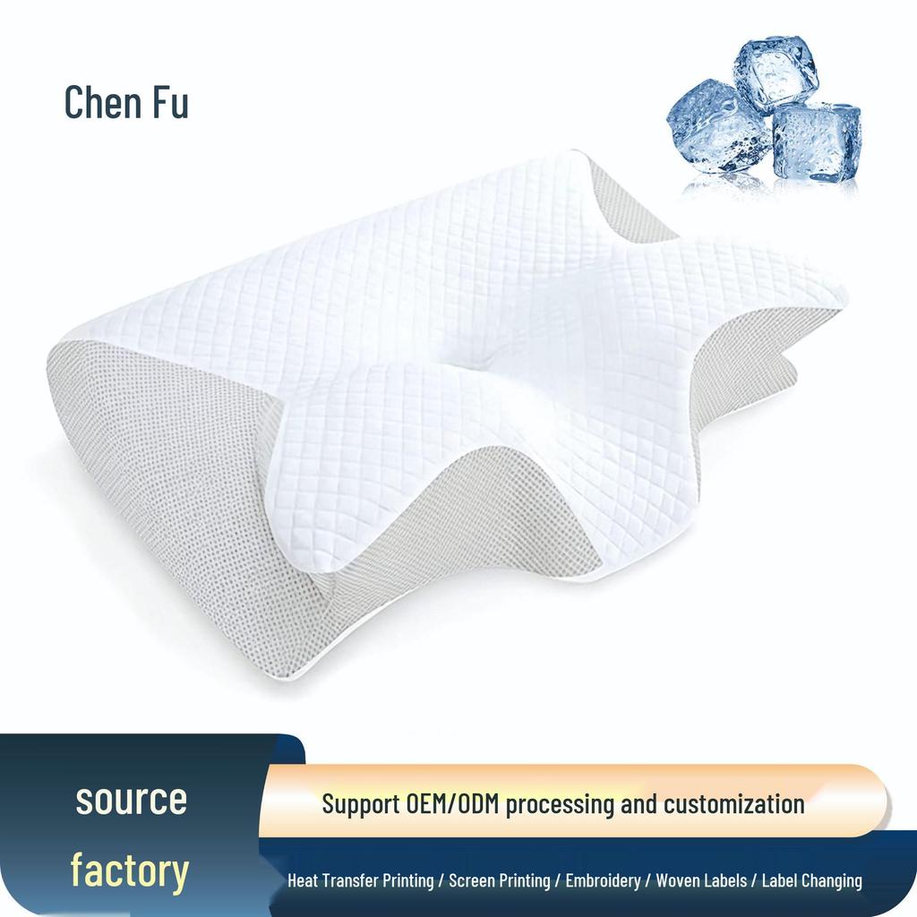 Memory Foam Cervical Pillow - Ergonomic Neck Support, Slow Rebound Butterfly Design