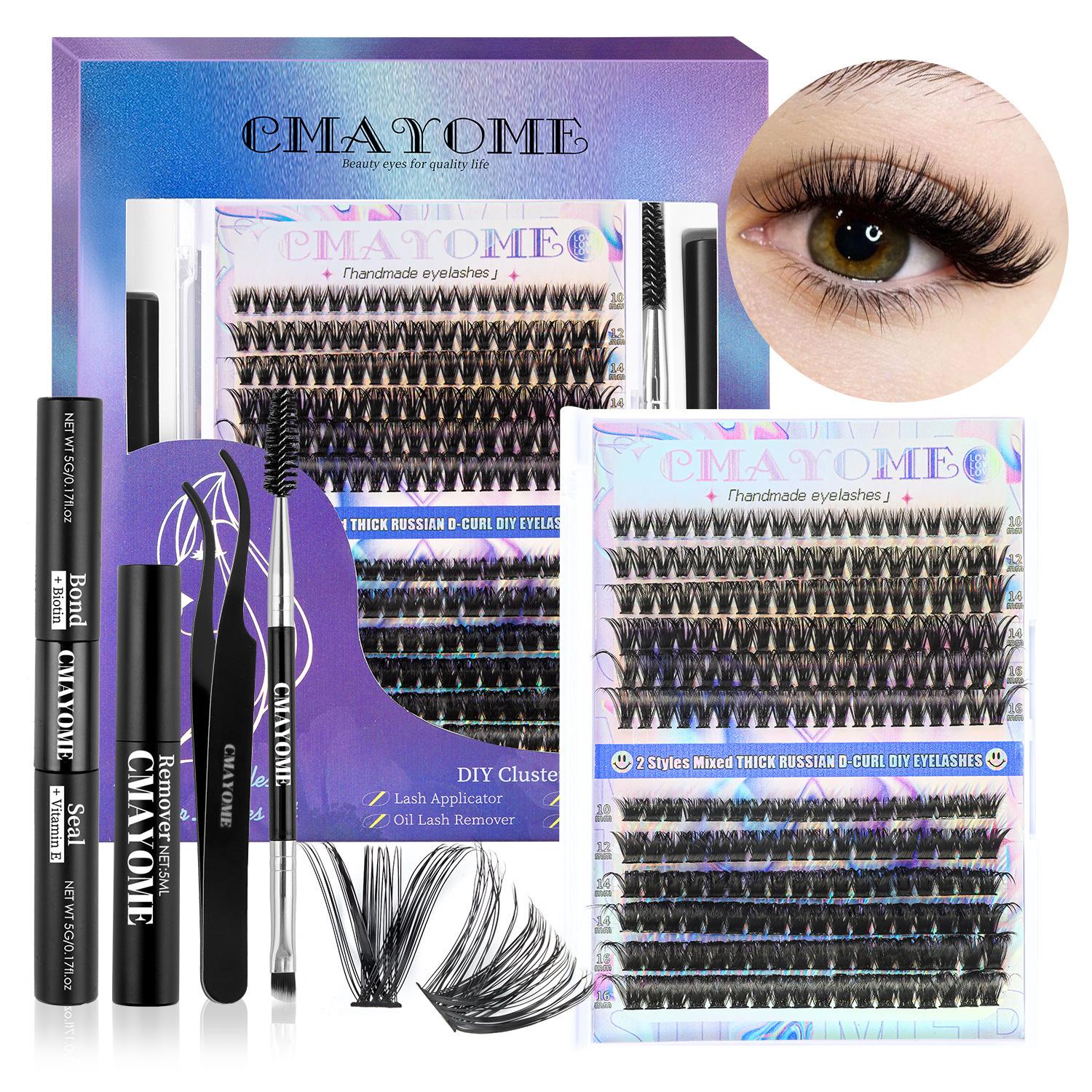 

Hot Melt Single Cluster Diy Segmented False Eyelashes 30 + 40D Set Large Capacity Single Cluster False Eyelashes Gift Box Set