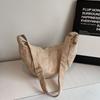 New Women Commuter Hobo Bag Comfortable and Versatile Texture Crossbody Shoulder Bag Large Capacity Suede Leather Storage Bags