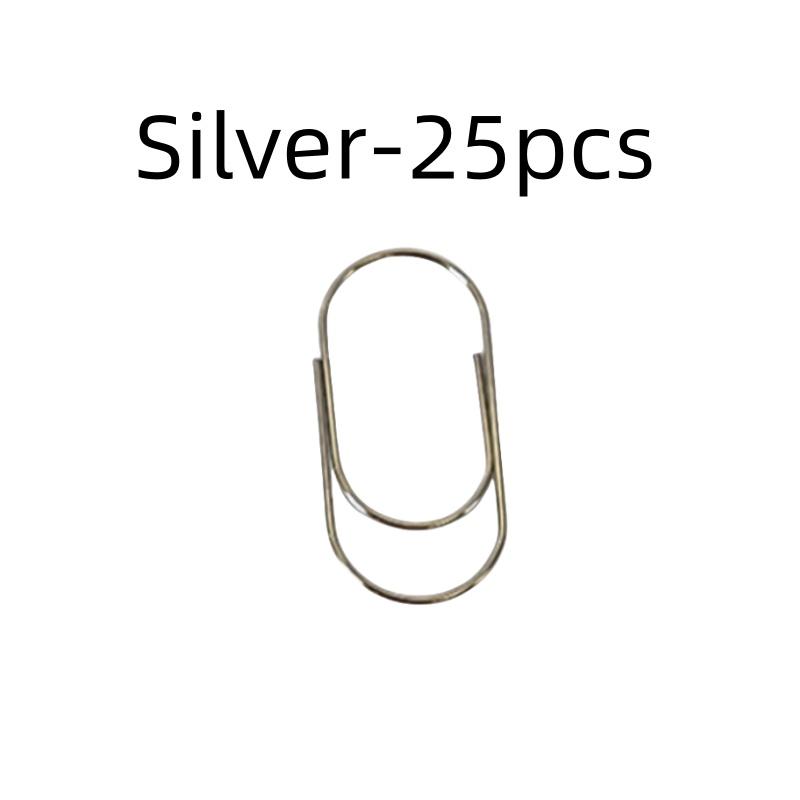 15pcs Large Size Paper Clips 50x25mm Wide Design 4 Color Options for Documents
