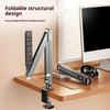 P86 Foldable Tablet Holder Aluminum Alloy 360 Degree Rotation Suspension Arm Mount Tablet Stand for Bed/Desk