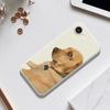 For iPhone 16e Case Yellow Dog Pattern Printing Straight Edge TPU Phone Back Cover