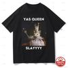 Funny Yas Queen Slayyyy Rat Graphic Tshirt Fun Joke Humor Meme Print T Shirts Summer Unisex Cutecore Fashion Casual Tshirt Tops
