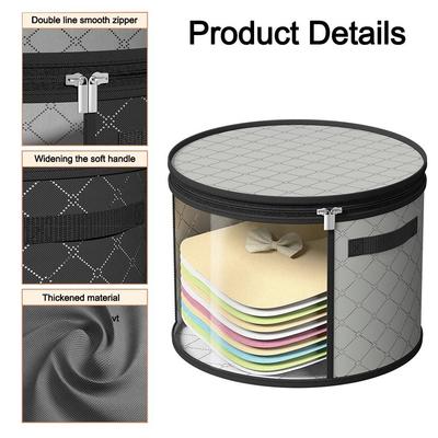 Clear Window Hat Storage Bucket with Handle Round Brim Round Hat Storage Box Large Capacity Universal Cap Storage Organizer