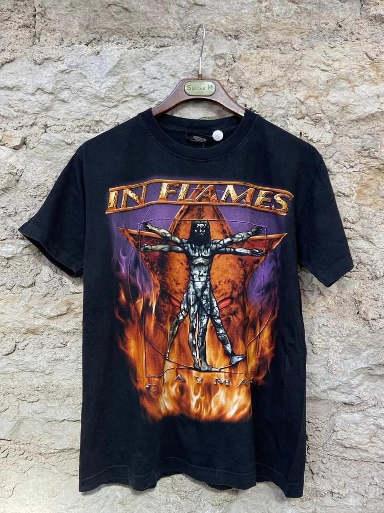 In Flames Band Shirt, In Flames Band Cotton Black Unisex T-shirt S-5XL Unisex T-Shirt S