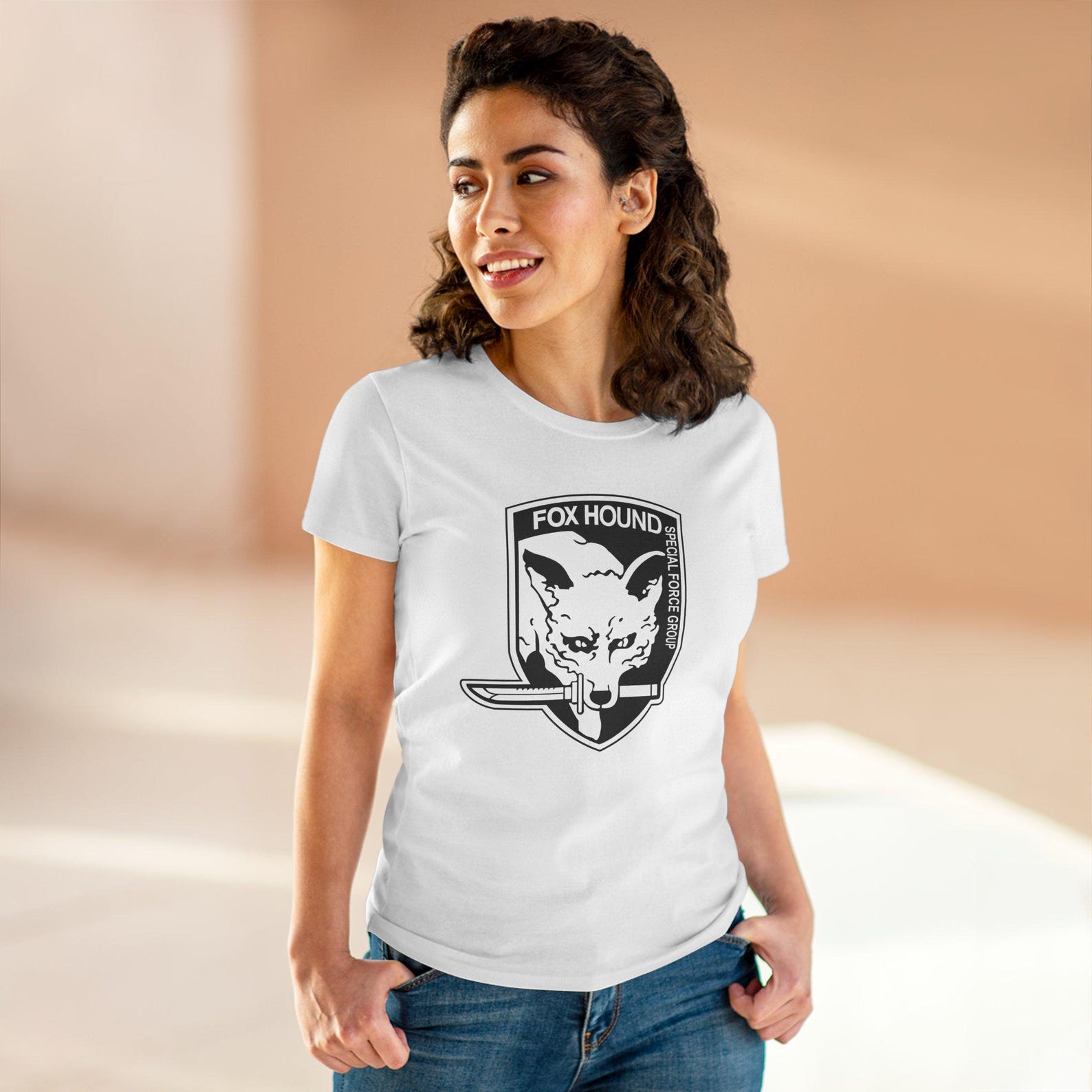 Fox Hound Foxhound Special Force Group Women s White T-Shirt Size S to 2XL M