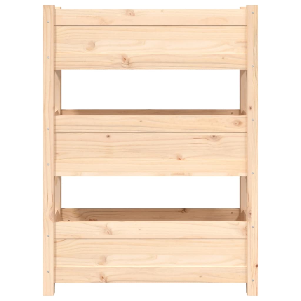 Plant Pot 77 X 25 X 104.5 Cm Solid Pine Wood