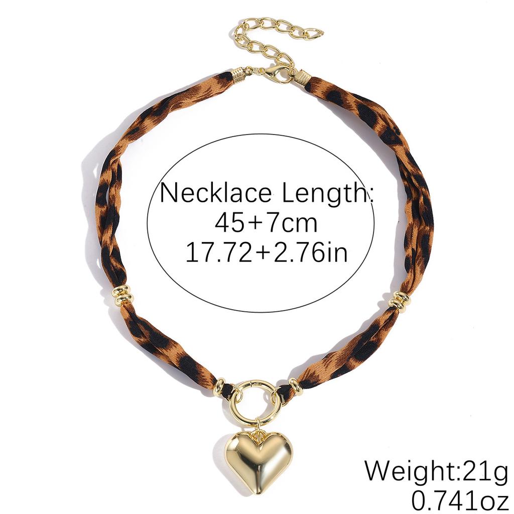 Knitted Colored Rope Necklace, Crystal Heart-shaped Necklace, Fashionable Korean Wave Sparkling Shell Chain Necklace, Women's Fashion Party Gift 25