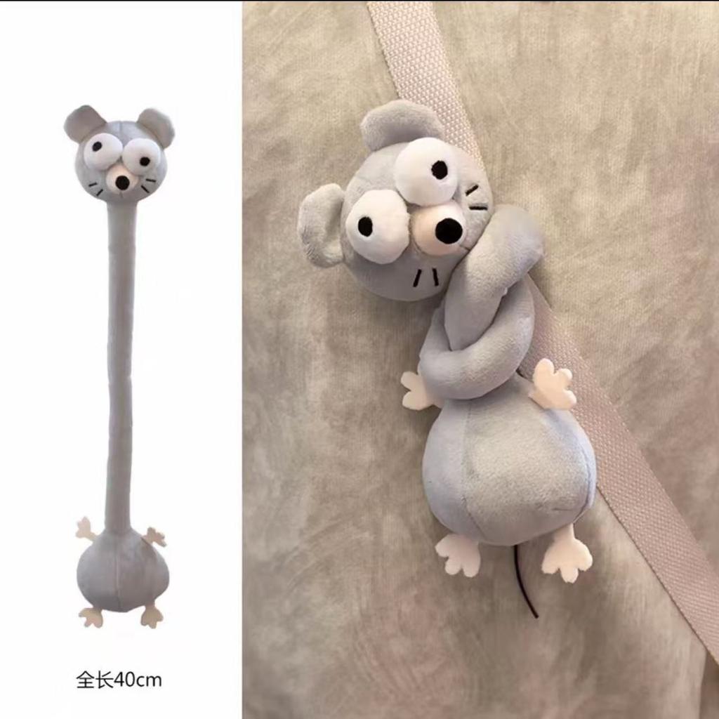 New Fun Long-Neck Goose Plush Pendant Cute Stuffed Animals Doll Bag Decorative Accessory Keychain Birthday Gift For Girls