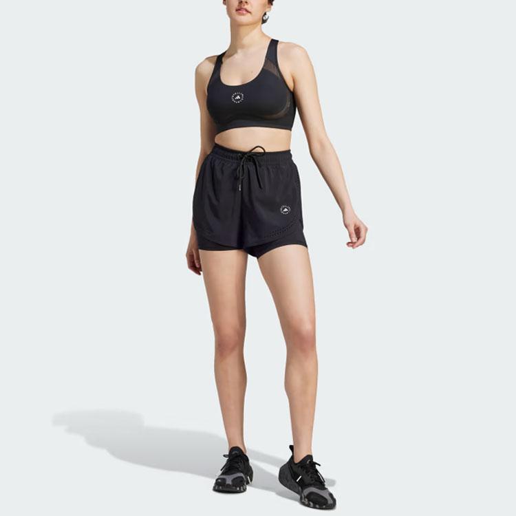 adidas X Stella McCartney Truepurpose Pantaloncini da Allenamento 2-in-1 Pantaloncini da Donna Neri IB6824