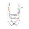 Long Double Layer Heart Waist Chain Acrylic Harajuku Star Belt Chain Rainbow Y2K Cross Pants Chain Jeans Decor
